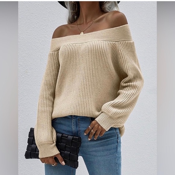 KIRUNDO OFF SHOULDER SWEATHER WOMEN SIZE MEDIUM GREEN DARK NEW - Picture 8 of 9